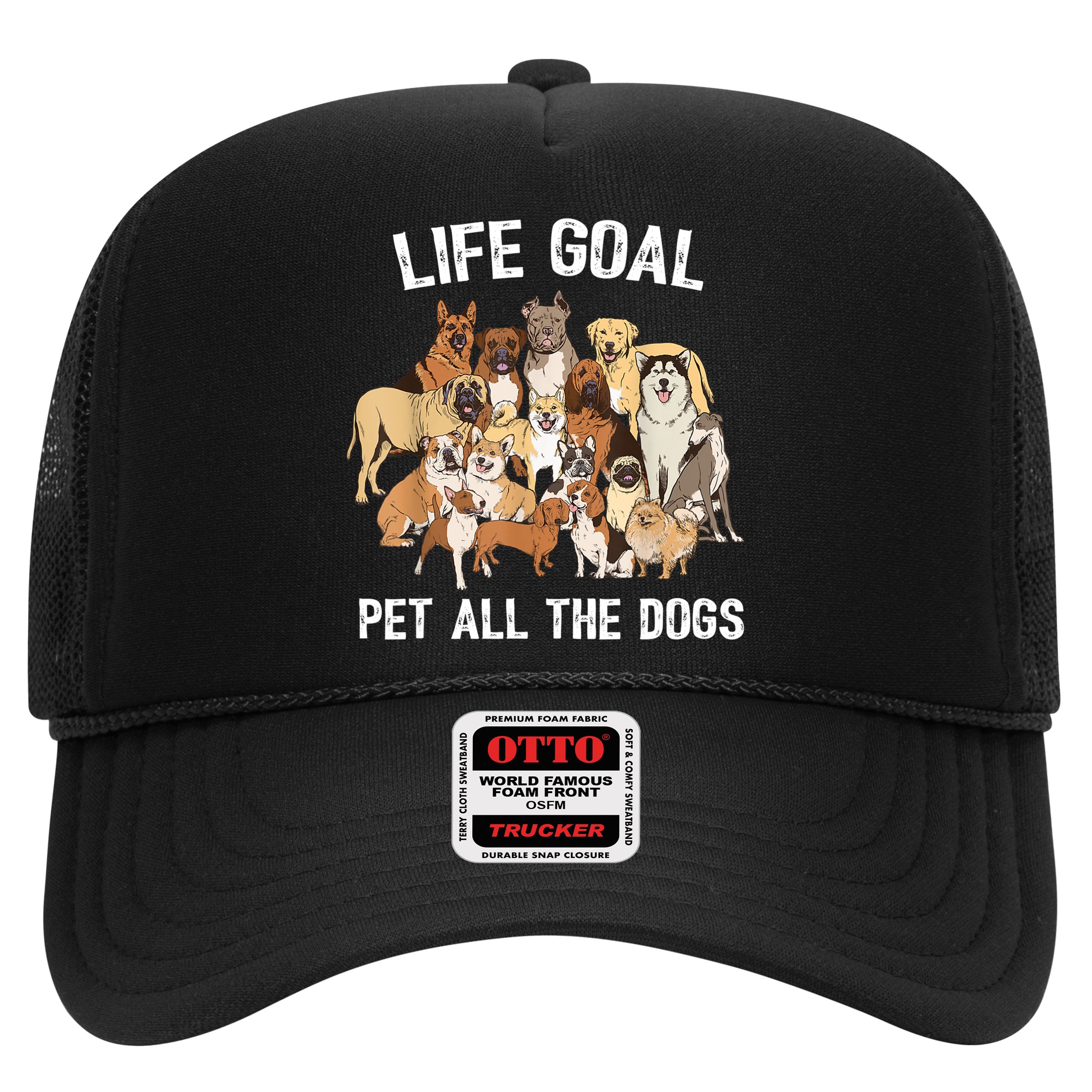 Life Goal Pet All The Dogs Shirt Funny Dog Lover TShirt Hat