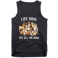 Life Goal Pet All The Dogs Shirt Funny Dog Lover TShirt Tank Top