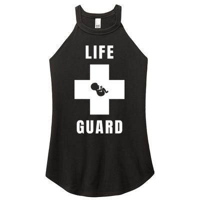 Life Guard Pregnancy Infant Loss Pro Life Stop Abortion Women's Perfect Tri Rocker Tank
