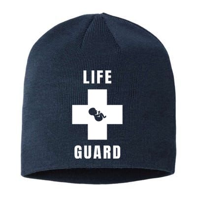 Life Guard Pregnancy Infant Loss Pro Life Stop Abortion Sustainable Beanie