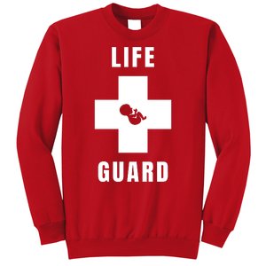 Life Guard Pregnancy Infant Loss Pro Life Stop Abortion Sweatshirt