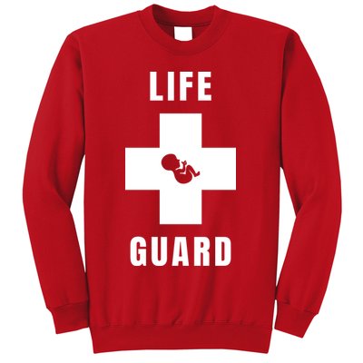 Life Guard Pregnancy Infant Loss Pro Life Stop Abortion Sweatshirt