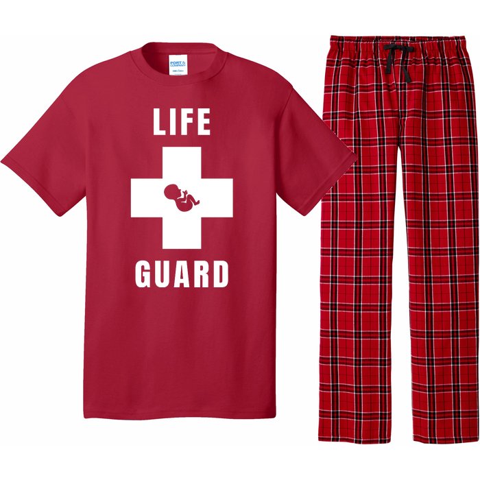 Life Guard Pregnancy Infant Loss Pro Life Stop Abortion Pajama Set