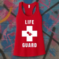 Life Guard Pregnancy Infant Loss Pro Life Stop Abortion Womens Tank Top