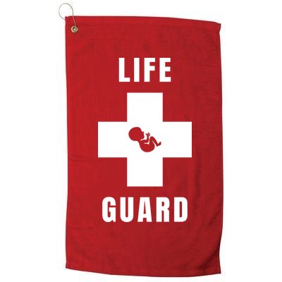 Life Guard Pregnancy Infant Loss Pro Life Stop Abortion Golf Towel