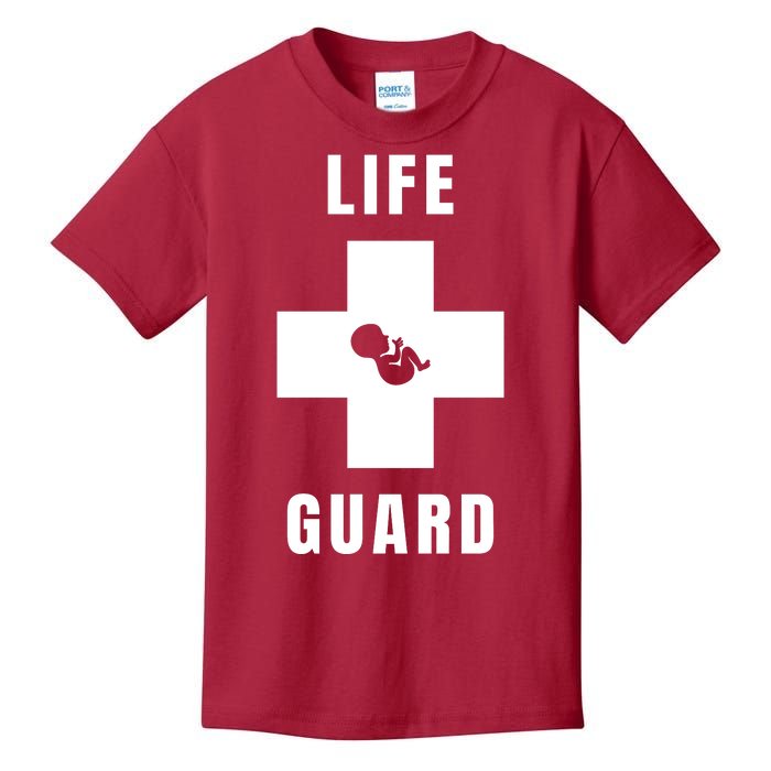 Life Guard Pregnancy Infant Loss Pro Life Stop Abortion Kids T-Shirt