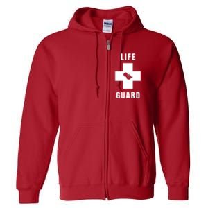 Life Guard Pregnancy Infant Loss Pro Life Stop Abortion Full Zip Hoodie