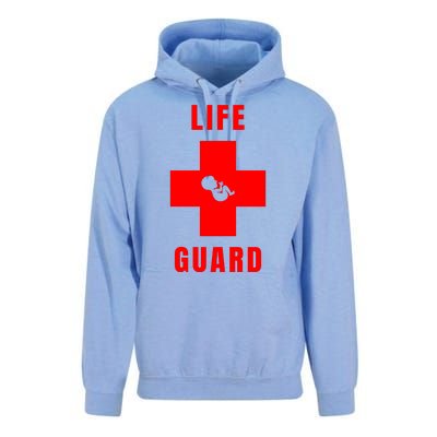 Life Guard Pregnancy Infant Loss Pro Life Stop Abortion Unisex Surf Hoodie