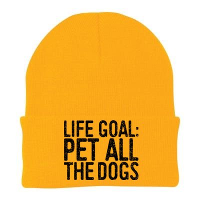 Life Goal Pet All The Dogs Pet Lover Gift Knit Cap Winter Beanie