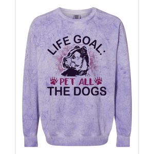 Life Goal Pet All The Dogs Colorblast Crewneck Sweatshirt