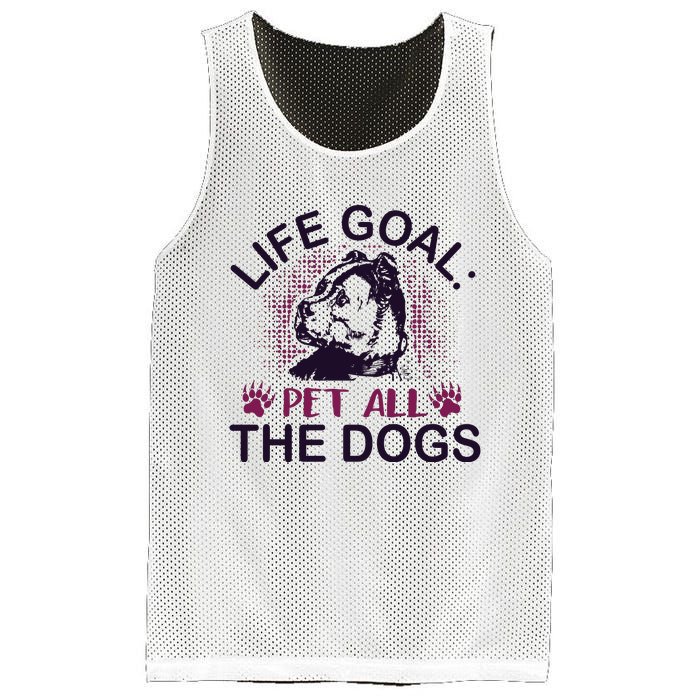 Life Goal Pet All The Dogs Mesh Reversible Basketball Jersey Tank