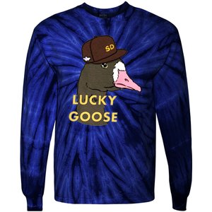 Lucky Goose Padres Goose Baseball Lover Gift Idea Tie-Dye Long Sleeve Shirt