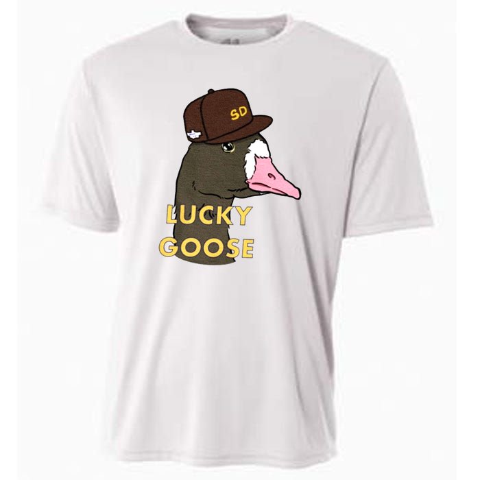 Lucky Goose Padres Goose Baseball Lover Gift Idea Cooling Performance Crew T-Shirt