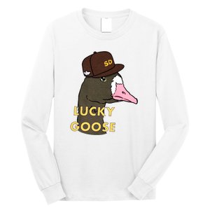 Lucky Goose Padres Goose Baseball Lover Gift Idea Long Sleeve Shirt