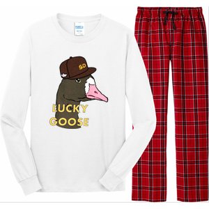 Lucky Goose Padres Goose Baseball Lover Gift Idea Long Sleeve Pajama Set