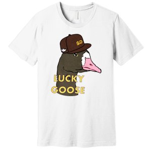 Lucky Goose Padres Goose Baseball Lover Gift Idea Premium T-Shirt