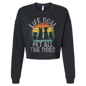 Life Goal Pet All The Dogs Cropped Pullover Crew