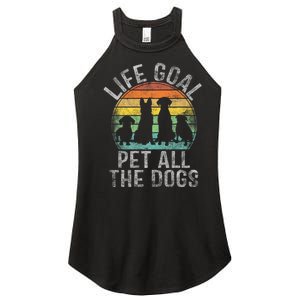 Life Goal Pet All The Dogs Women's Perfect Tri Rocker Tank