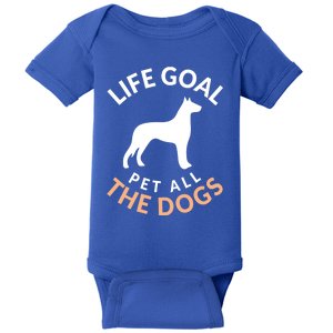 Life Goal Pet All The Dogs Military Police Dober Gift Baby Bodysuit