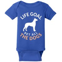 Life Goal Pet All The Dogs Military Police Dober Gift Baby Bodysuit