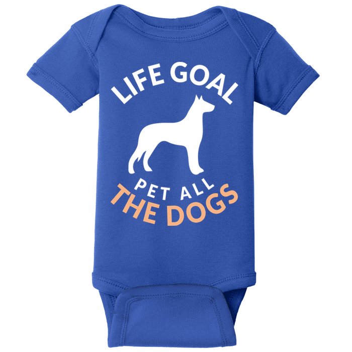 Life Goal Pet All The Dogs Military Police Dober Gift Baby Bodysuit