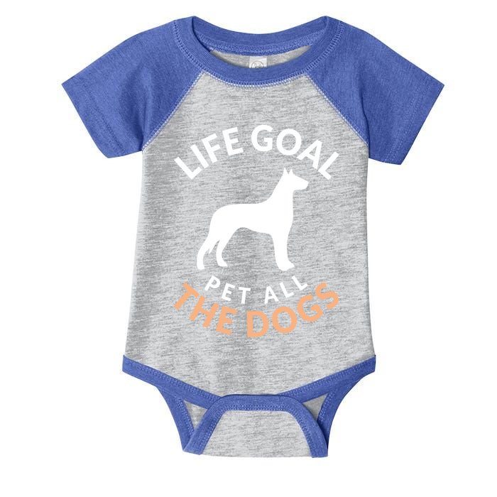 Life Goal Pet All The Dogs Military Police Dober Gift Infant Baby Jersey Bodysuit