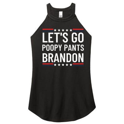 Lets Go Poopy Pants Brandon Lets Go Brandon Fjb Anti Biden Women’s Perfect Tri Rocker Tank