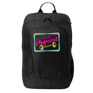 Lets Get Physical Gym Fitness 80's Workout City Backpack