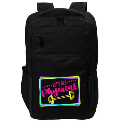 Lets Get Physical Gym Fitness 80's Workout Impact Tech Backpack