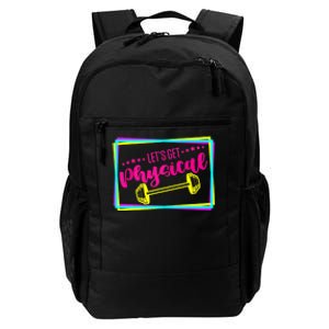 Lets Get Physical Gym Fitness 80's Workout Daily Commute Backpack