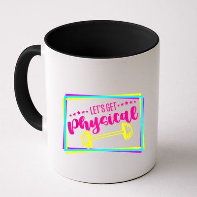 Lets Get Physical Gym Fitness 80's Workout Mug