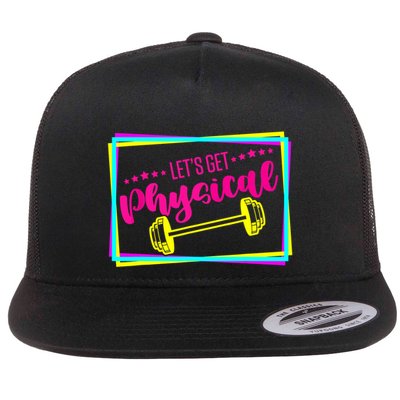 Lets Get Physical Gym Fitness 80's Workout Flatbill Hat