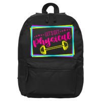 Lets Get Physical Gym Fitness 80's Workout 16 in Basic Backpack