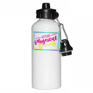 Lets Get Physical Gym Fitness 80's Workout Aluminum Water Bottle