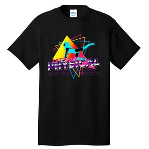 LetS Get Physical Workout Gym Totally Retro 80S Tall T-Shirt