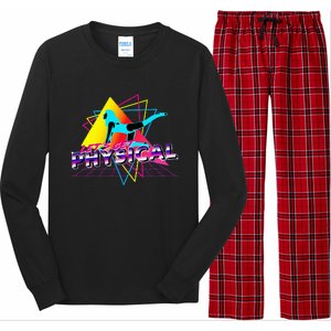 LetS Get Physical Workout Gym Totally Retro 80S Long Sleeve Pajama Set