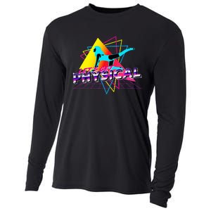 LetS Get Physical Workout Gym Totally Retro 80S Cooling Performance Long Sleeve Crew