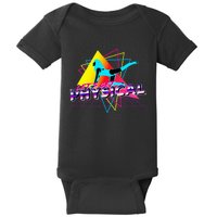 LetS Get Physical Workout Gym Totally Retro 80S Baby Bodysuit