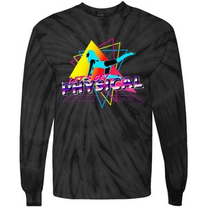 LetS Get Physical Workout Gym Totally Retro 80S Tie-Dye Long Sleeve Shirt