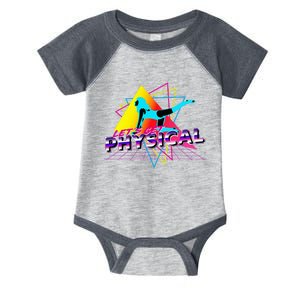 LetS Get Physical Workout Gym Totally Retro 80S Infant Baby Jersey Bodysuit