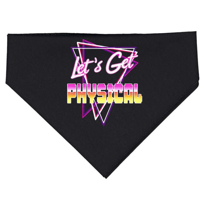 Lets Get Physical Rad 80s Workout USA-Made Doggie Bandana