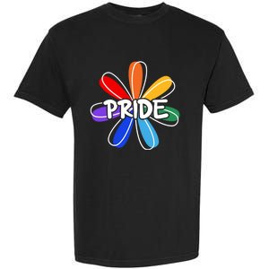 Lgbt Gift Pride Colors Flower Gift Garment-Dyed Heavyweight T-Shirt