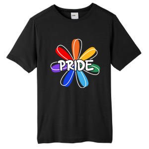 Lgbt Gift Pride Colors Flower Gift Tall Fusion ChromaSoft Performance T-Shirt