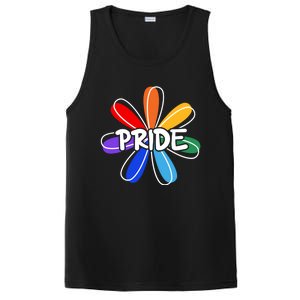 Lgbt Gift Pride Colors Flower Gift PosiCharge Competitor Tank