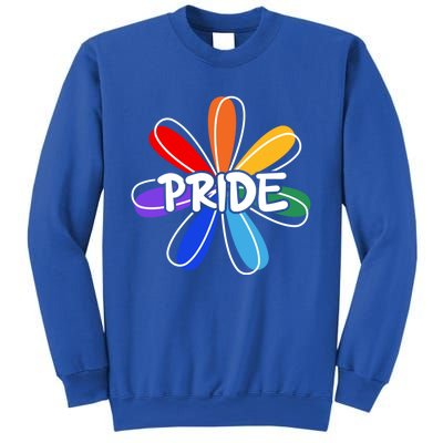 Lgbt Gift Pride Colors Flower Gift Sweatshirt