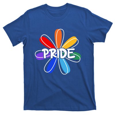 Lgbt Gift Pride Colors Flower Gift T-Shirt