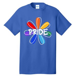 Lgbt Gift Pride Colors Flower Gift Tall T-Shirt