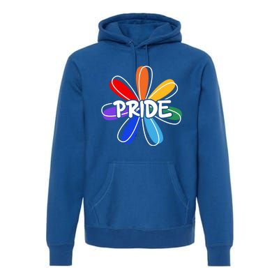 Lgbt Gift Pride Colors Flower Gift Premium Hoodie