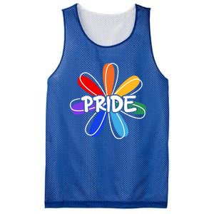 Lgbt Gift Pride Colors Flower Gift Mesh Reversible Basketball Jersey Tank