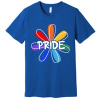 Lgbt Gift Pride Colors Flower Gift Premium T-Shirt